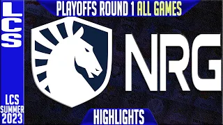 TL vs NRG Highlights ALL GAMES | LCS Summer 2023 Playoffs Upper RND 1 | Team Liquid vs NRG Esports