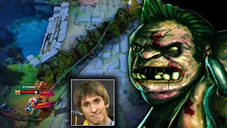 OMG This Pudge Hook like DENDI in 7.33 Patch | Genius Pudge