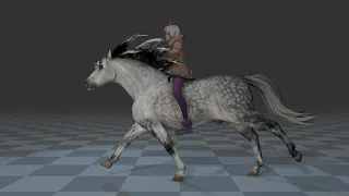 Mounting a horse the cool way - Animation