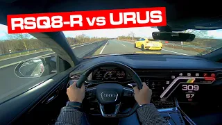 AUDI RSQ8-R ABT vs LAMBORGHINI URUS NOVITEC Top Speed! • DriversDream POV