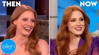 Then and Now: Jessica Chastain's First & Last Appearances on The Ellen Show