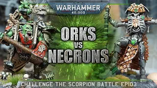 Orks vs Necrons Warhammer 40K Battle Report 9th Edition 2000pts CTS103 GROGG DA WHOPPA!