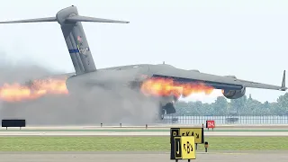 C17 Pilot Made A Big Mistake During Take Off [XP11]