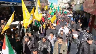 Funeral held for two Palestinians killed in clashes with Israeli army in the West Bank