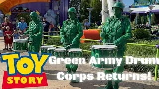 Green Army Drum Corps Returns to Toy Story Land at Disney's Hollywood Studios