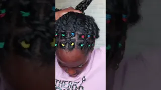 😍Try This ❗️Rubber band CRISS CROSS Bun| Protective Natural Hairstyle