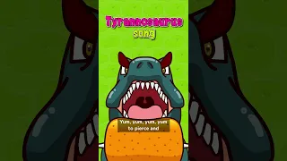 Tyrannosaurus song #T-Rex #DinosaurSongs #NurseryRhymes #forToddlers #REDMON #shorts