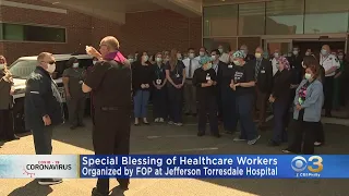 Special Blessing Of Health Care Workers At Jefferson Torresdale Hospital