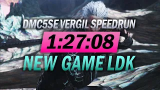 New Game Vergil Legendary Dark Knight Speedrun in 1:27:08 | Devil May Cry 5 Special Edition