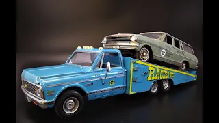 1972 Chevy C/K Pickup Racer's Wedge 2n1 1/25 Scale Model Kit Build Review MPC885 Chevrolet 350 V8