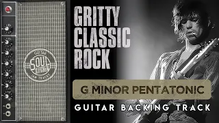 Gritty Classic Rock Guitar Backing Track - G Minor Pentatonic