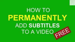 How to Permanently Add, Burn or Hard-code Subtitles to a Video or Movie Using Handbrake