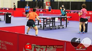 NEW footage of Mima Ito And Miu Hirano practicing for WTTC Finals 伊藤 美誠 と 平野 美宇 の 練習. テキサス,アメリカで