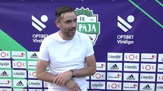 8. kārta: FK Liepāja 2:2 FK Tukums 2000/TSS (Preses konference)