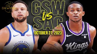 Golden State Warriors vs Sacramento Kings Full Game Highlights | October 27, 2023 | FreeDawkins