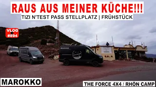 #894 Erdbeben & Zerstörung | Tizi n‘Test Pass Nordseite | Marrakesh, Campingplatz & Anschiß, Marokko