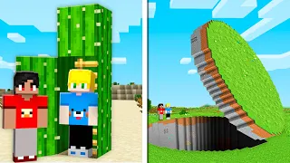 SOBREVIVI em 5 ESCONDERIJOS SECRETOS no Minecraft!