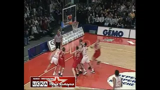 1999 Cholet Basket (France) - CSKA (Moscow) 76-79 Basketball. Euroleague, group stage