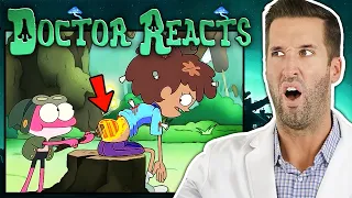 ER Doctor REACTS to Ridiculous Amphibia Injuries