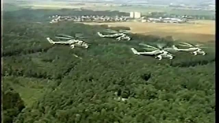 Mi-24V helicopter acrobacy display team (Czech air force)