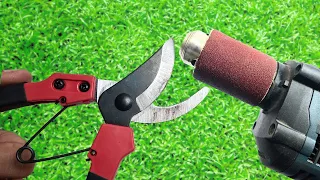 How to Sharpen Pruning Shears Like a Razor Blade - DIY Inventor