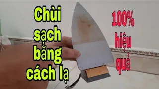 Cách chùi sạch bàn ủi ố vàng, dính vết cháy hoặc rỉ sét bằng chất thần thánh siêu hiệu quả, mẹo vặt.