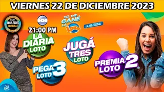 Sorteo 9 PM Loto Honduras, La Diaria, Pega 3, Premia 2, VIERNES 22 de diciembre 2023 |✅🥇🔥💰