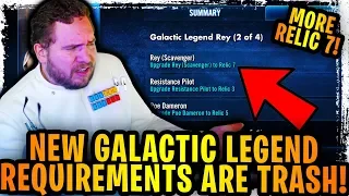 New Galactic Legend Requirements Revealed Are TRASH! MORE Relics for HORRIBLE Characters! SWGoH Rant