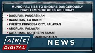 PAGASA: Six PH areas to endure dangerously high temperatures Friday | ANC