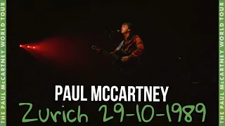 Paul McCartney - Live in Zurich (October 29th, 1989)