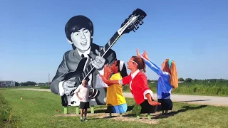 George Harrison Mural by John Cerney [Beatles Tribute on Interstate 57 in the United States]