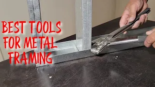 HOW TO USE METAL STUD CRIMPER | BEST TOOL FOR METAL  FRAMING @mrideastv8563