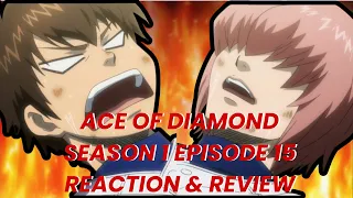 Lead With Your Plays! Ace of Diamond Season 1 Episode 15 Reaction and Review