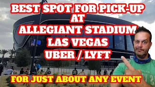 Uber Lyft Pickup at Allegiant Stadium Las Vegas