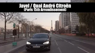 Javel RER C & Pont Mirabeau (Quai André Citroën) Paris Early Morning Walk 4K