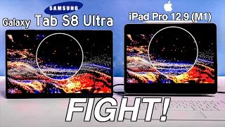 Display Battle! - iPad Pro M1 vs Galaxy Tab S8 Ultra