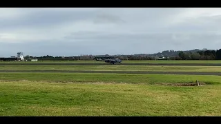 DH Venom ZK-VNM landing at Ardmore 2022