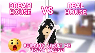 Building My DREAM HOUSE In Adopt me!| REVEALING OUR HOUSE IN REAL LIFE😱🏠| giveaway in end #adoptme