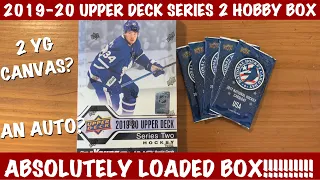 LOADED BOX!!! 2019-20 Upper Deck Series 2 Hockey Hobby Box!