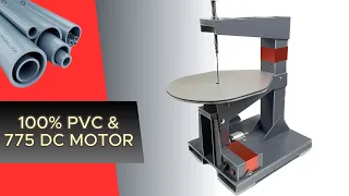 HOW TO MAKE Scroll Saw from 100% PVC with 775 DC Motor | VNB Creative