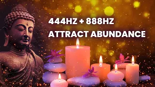 444 Hz + 888 Hz - Powerful Healing Energy - Attract Abundance + Positivity + Luck, Binaural Beats