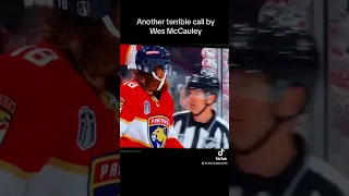 Another terrible call by Wes McCauley in the 2023 Stanley Cup finals. #hockey