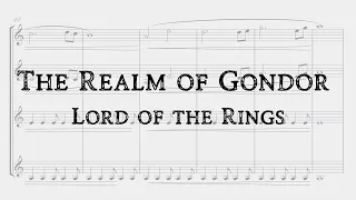 The Realm of Gondor - Lord of the Rings - Horn quartet (Sheet music)