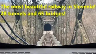 CABVIEW: The most beautiful railway in Slovenia, Ljubljana - Jesenice - Nova Gorica