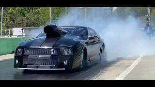 Nasty 600Cui Nitrous Big Block Ford Mustang Testing to 200Foot by Steven Leerentveld