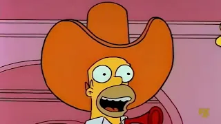 Giant Foam Cowboy Hat & Air Horn - The Simpsons