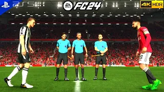 EA Sports FC 24 - Manchester United Vs Newcastle United | Premier League 2024 PS5 [4K 60FPS +HDR]