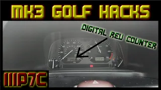 VW GOLF MK3 HACKS TUTORIAL PT1 *DIGITAL REV COUNTER*