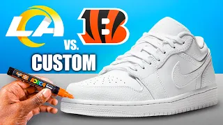 Customizing Jordan 1's 🎨👟 (Super Bowl Edition)