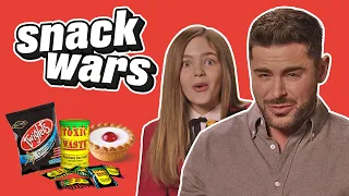 Zac Efron Tries British Snacks For First Time | Snack Wars | @LADbible​